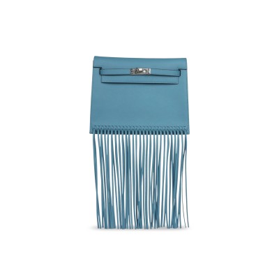 HERMES MASTER KELLY DANSE ANATE DENIM BLUE SWIFT PALLADIUM HARDWARE (22*17*7cm) HERMES MASTER KELLY DANSE ANATE DENIM BLUE SWIFT PALLADIUM HARDWARE (22*17*7cm)